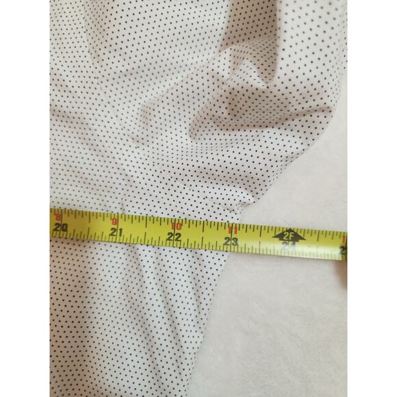 Brooks Brothers Shirt Mens Medium 16 32 White Blue Polka Dot Regent Long Sleeve - Picture 7 of 11